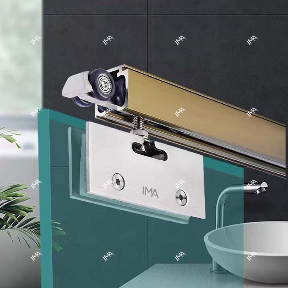 Bánh Xe Giảm Chấn Cửa Kính IMA RL04 Lắp Đặt Thực Tế